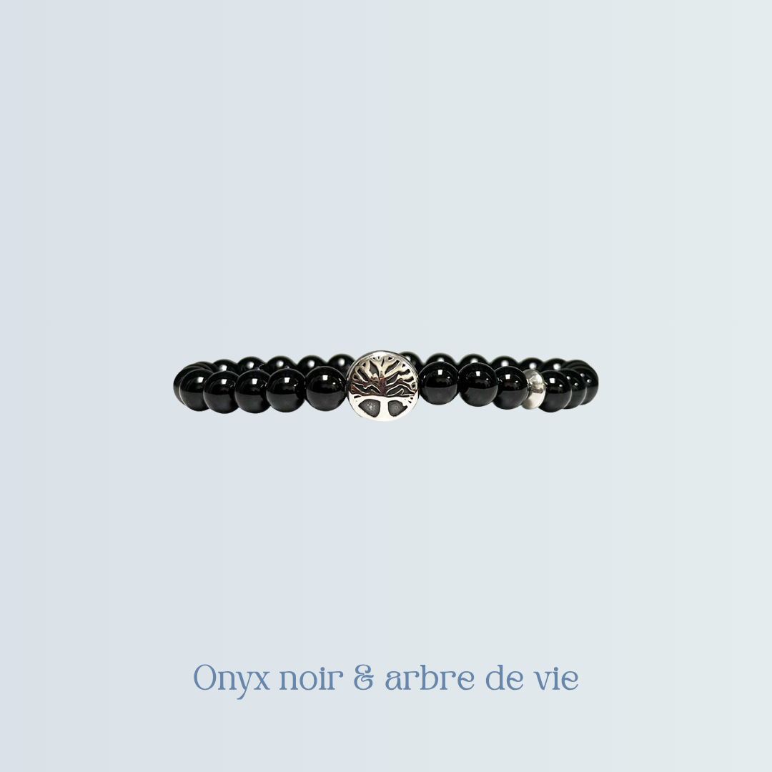 Bracelet Onyx noir & arbre de vie.png