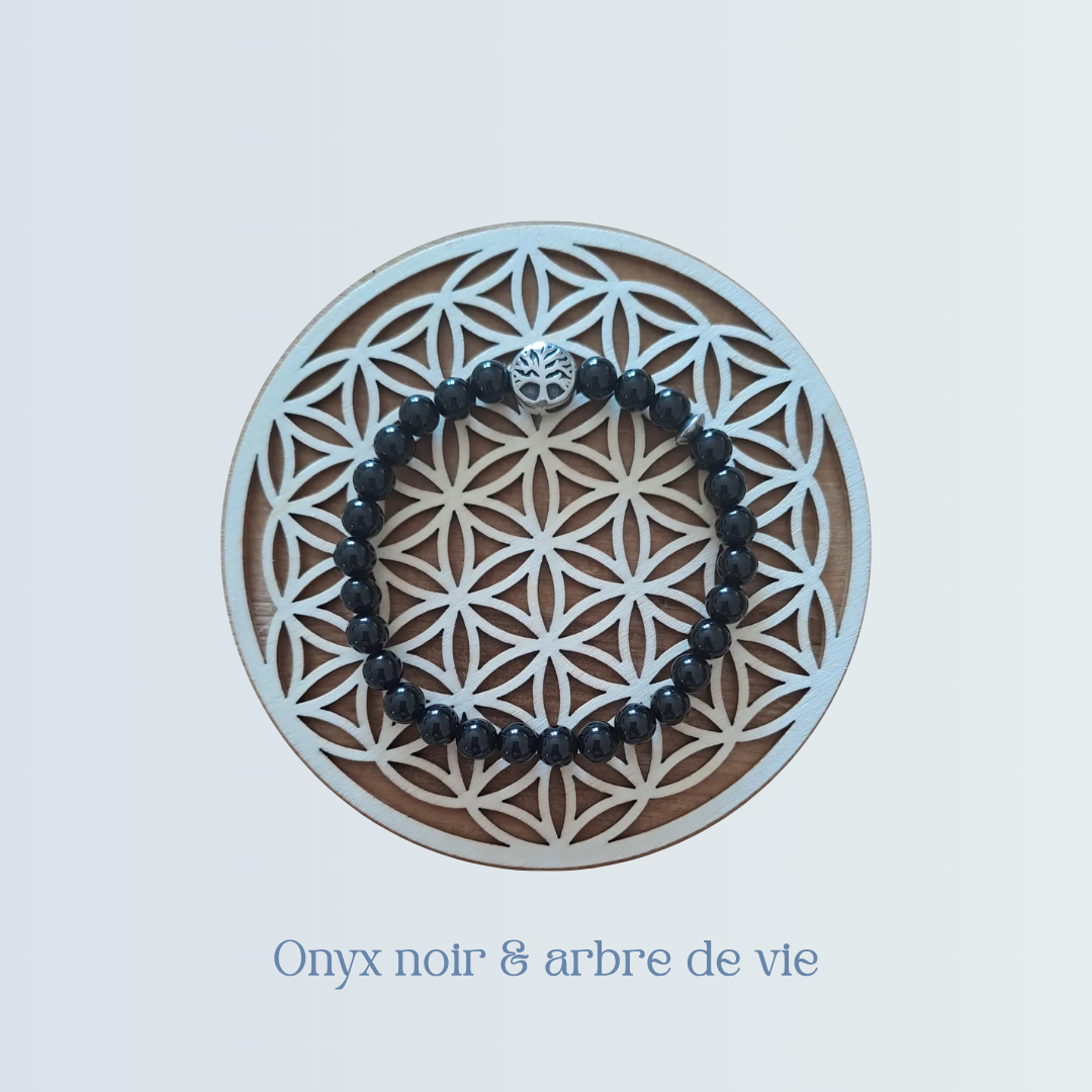 Bracelet Onyx noir & arbre de vie.png