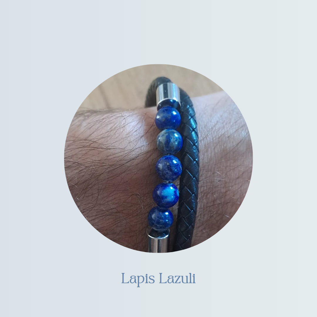 Bracelet Homme 2 rangs cuir + Lapis Lazuli.png