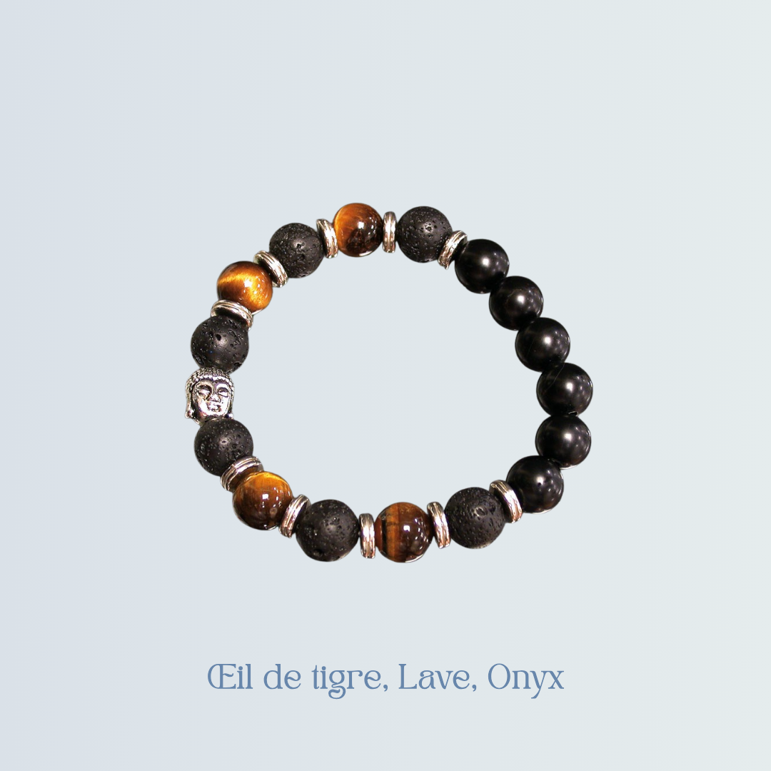 Bracelet Homme Œil de tigre, Lave, Onyx.png