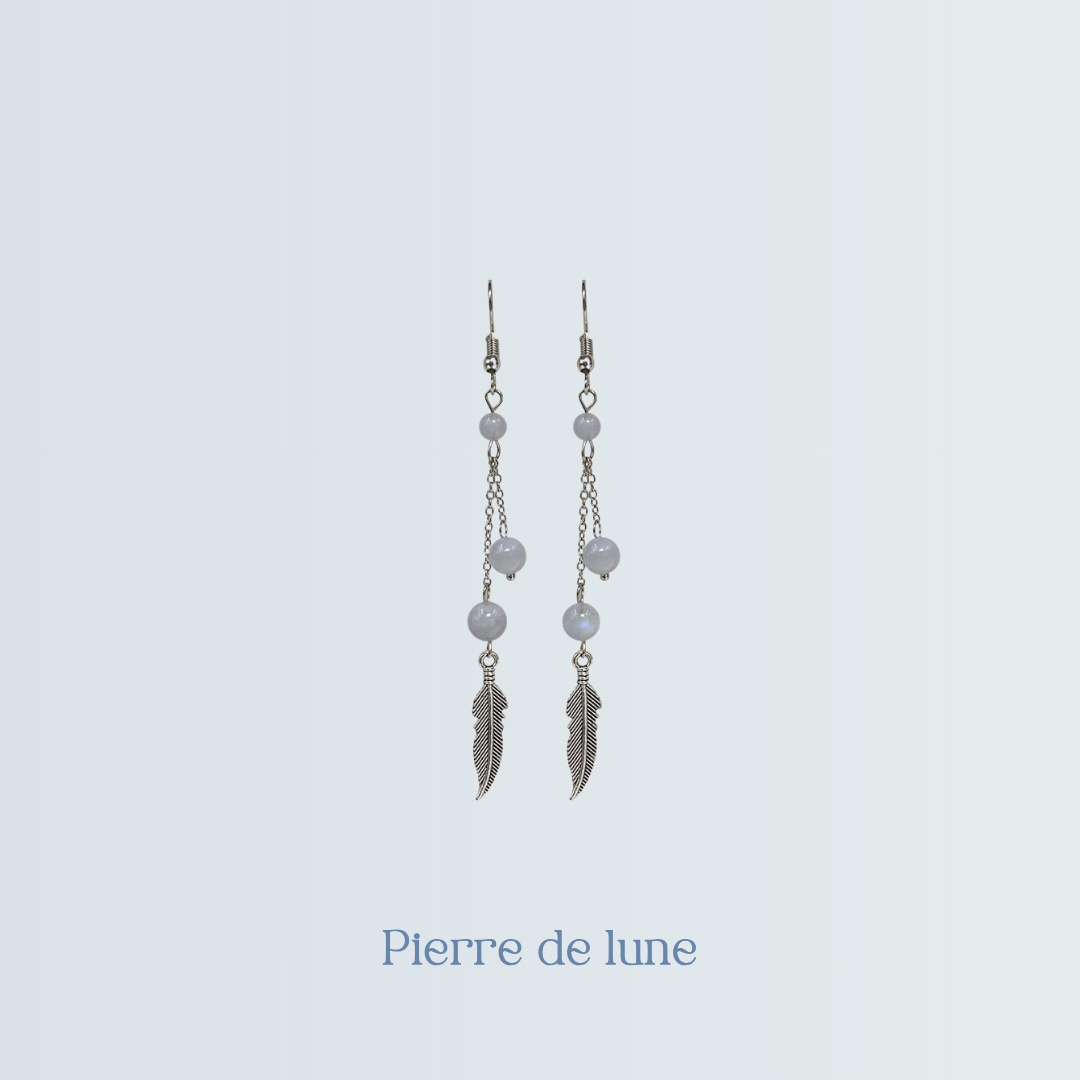 Boucles d’oreilles “plumes” Pierre de lune.png