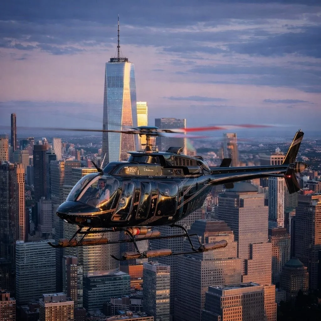 Skip the traffic, stay on schedule, and move with precision. Ready Jet Fly has access to helicopter transfers that connect the city to major airports in as little as 6 minutes, turning what used to be the most unpredictable part of travel into the mo