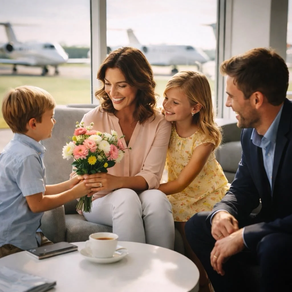 Make this Mother&rsquo;s Day one she remembers.

Skip the crowded restaurants and predictable gifts. Bring her straight to the FBO, step into a private jet, and turn a simple weekend into something she&rsquo;ll talk about for years.

Because the best