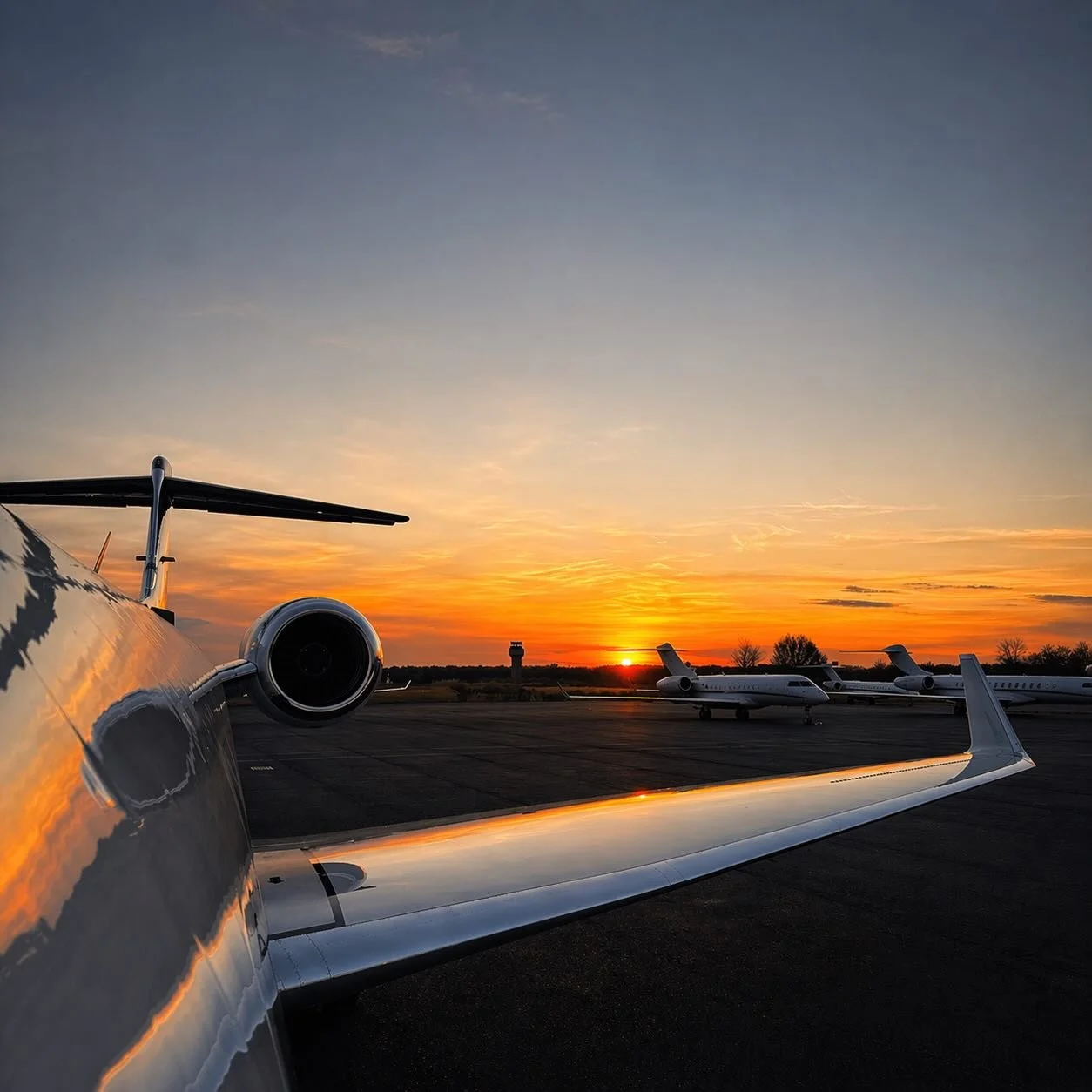 Chasing sunsets and horizons in full color. When the engines glow and the sky shows off, you know it&rsquo;s time to go somewhere unforgettable.

Private travel, done right. Let us take you there!

#PrivateJet #LuxuryLifestyle #Executive #ExecutiveAs