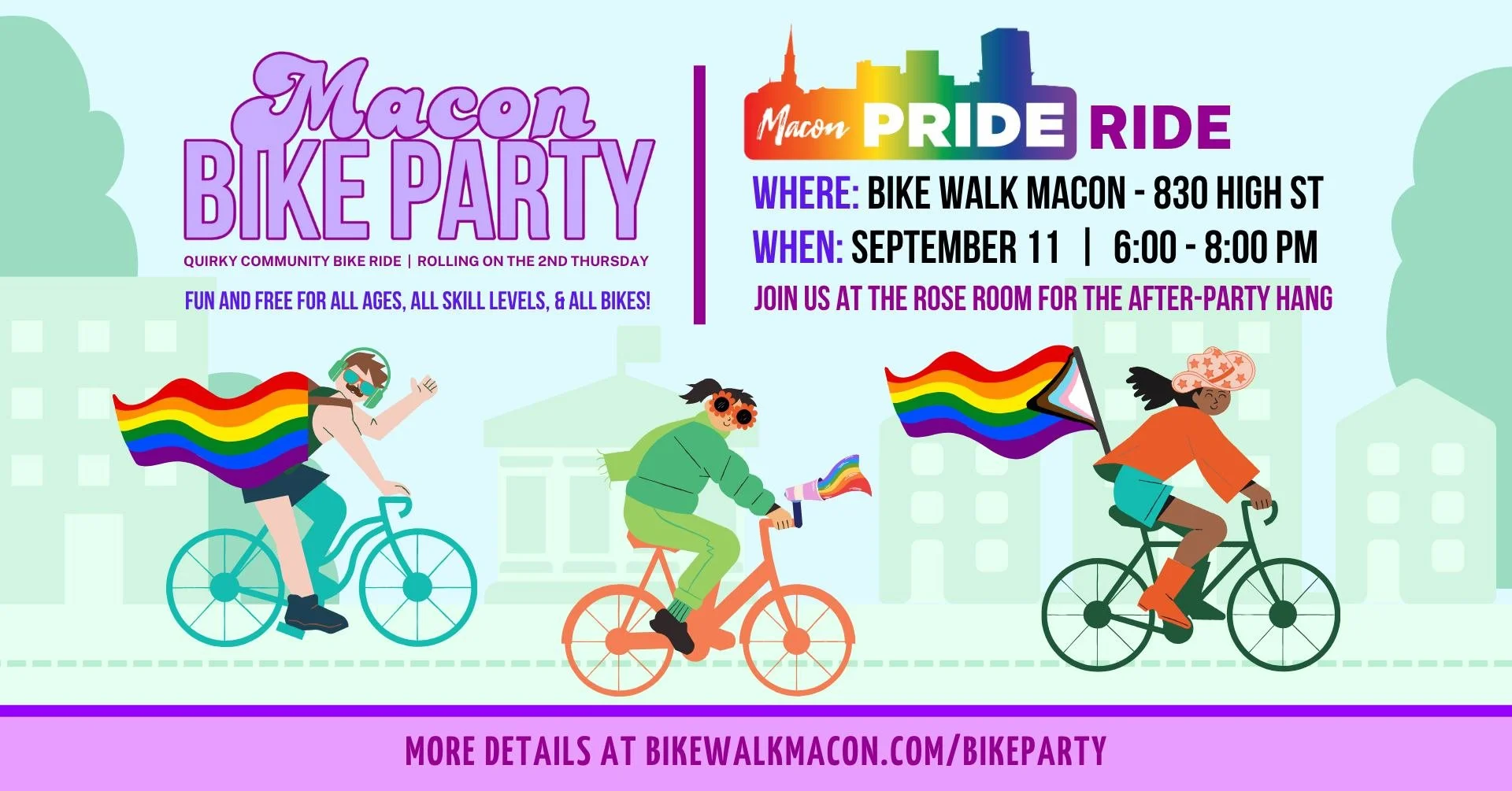 Safe Space Meetup: Macon Bike Party Pride Ride
