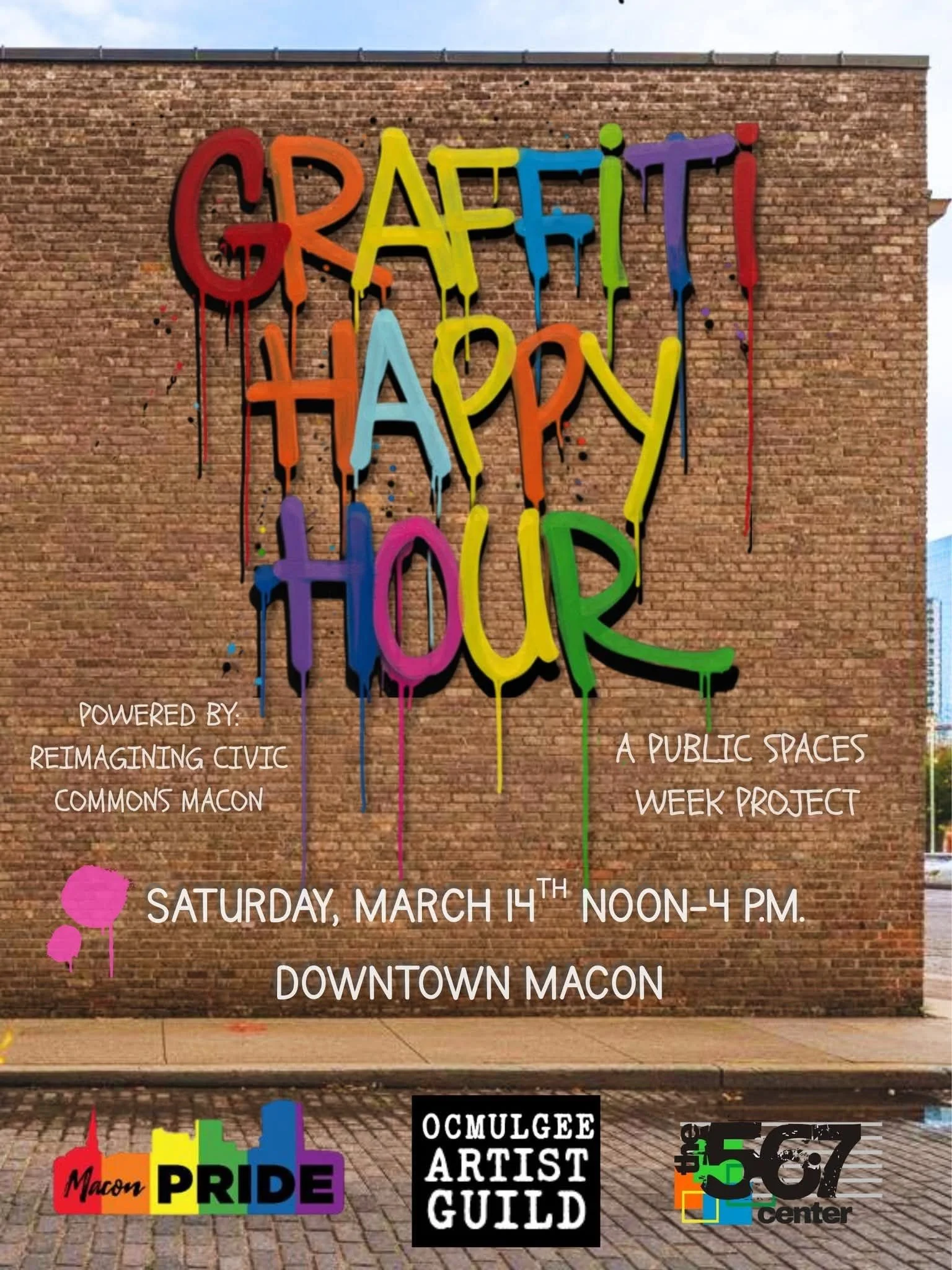 The Graffiti Wall Bomb Happy Hour