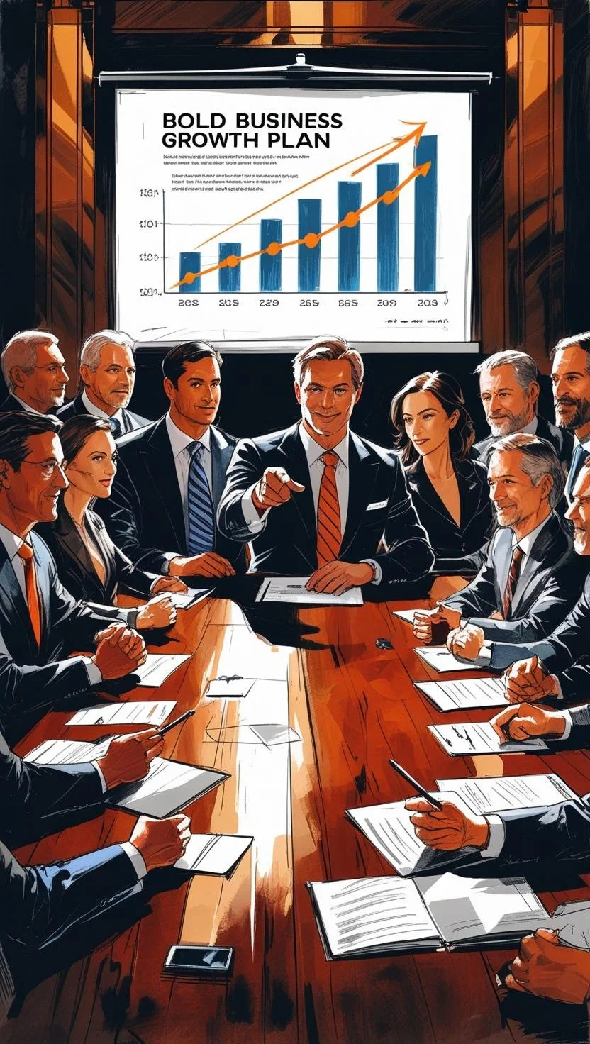 The Full CXO Boardroom with happy staff