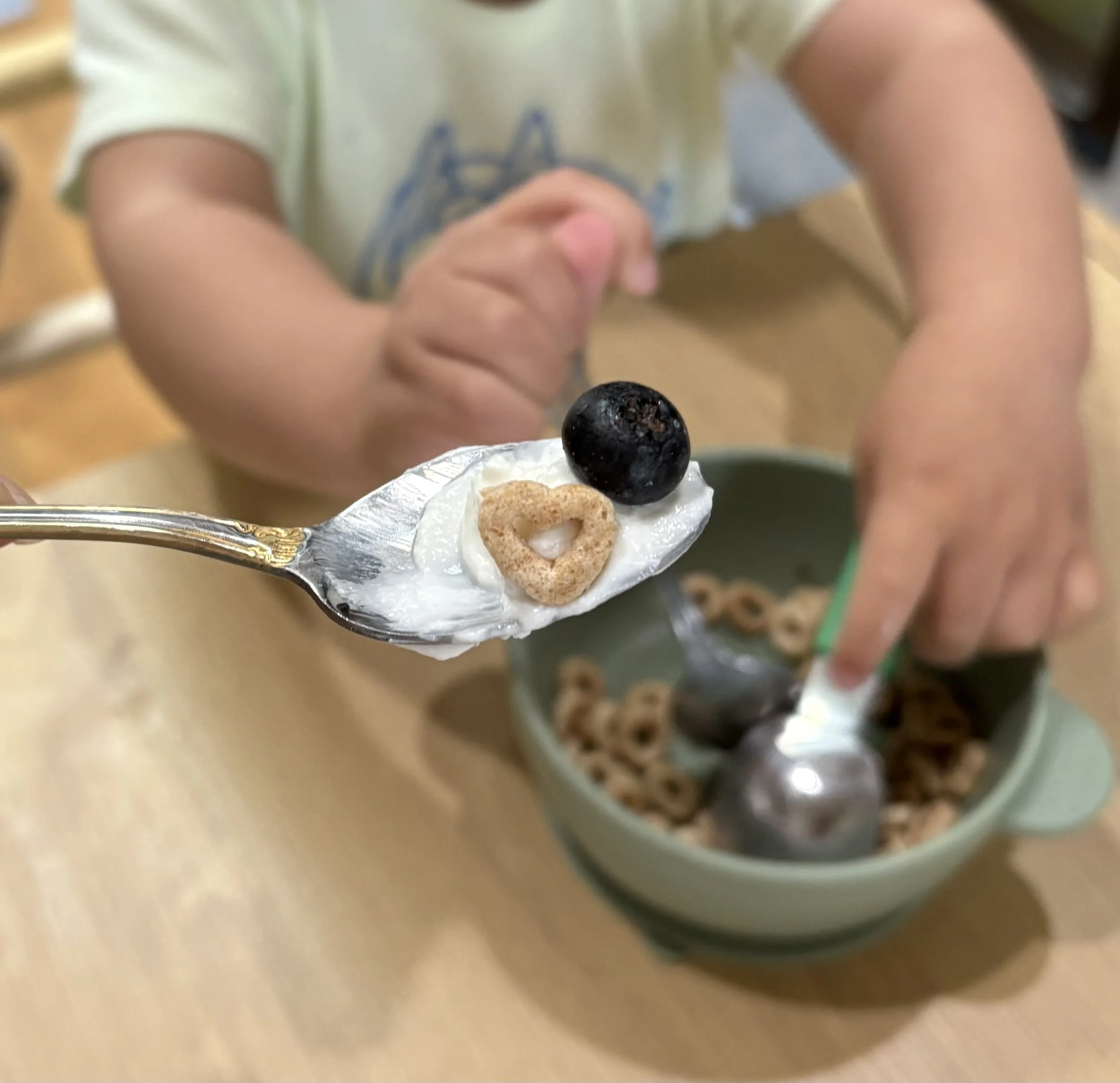 Cheerios, Blueberries, and Passersby