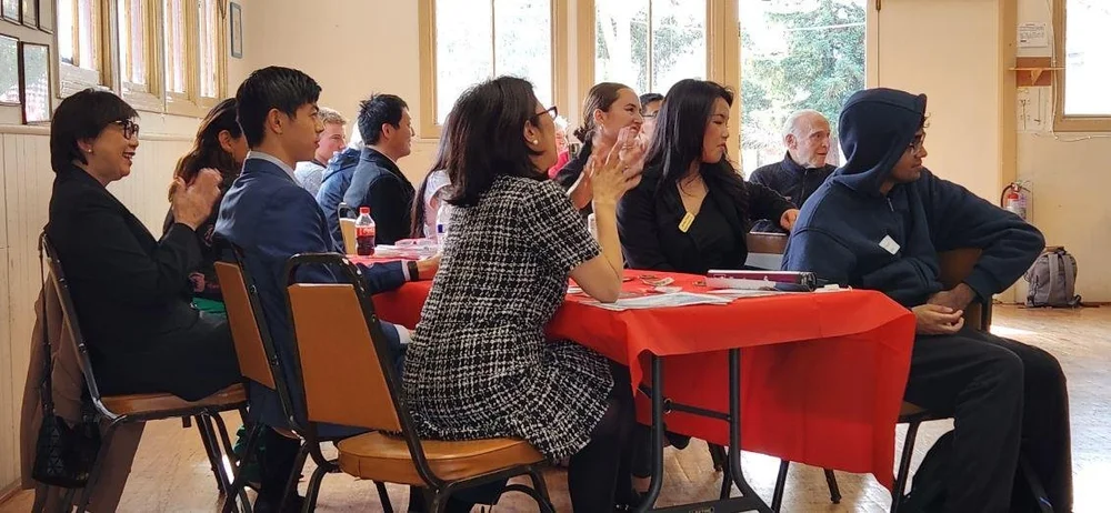 A Golden State Revival volunteer training session