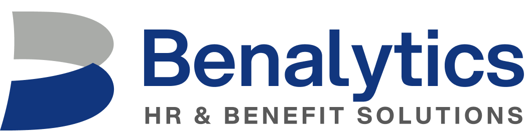 Benalytics logo with blue and gray design and text HR & Benefit Solutions