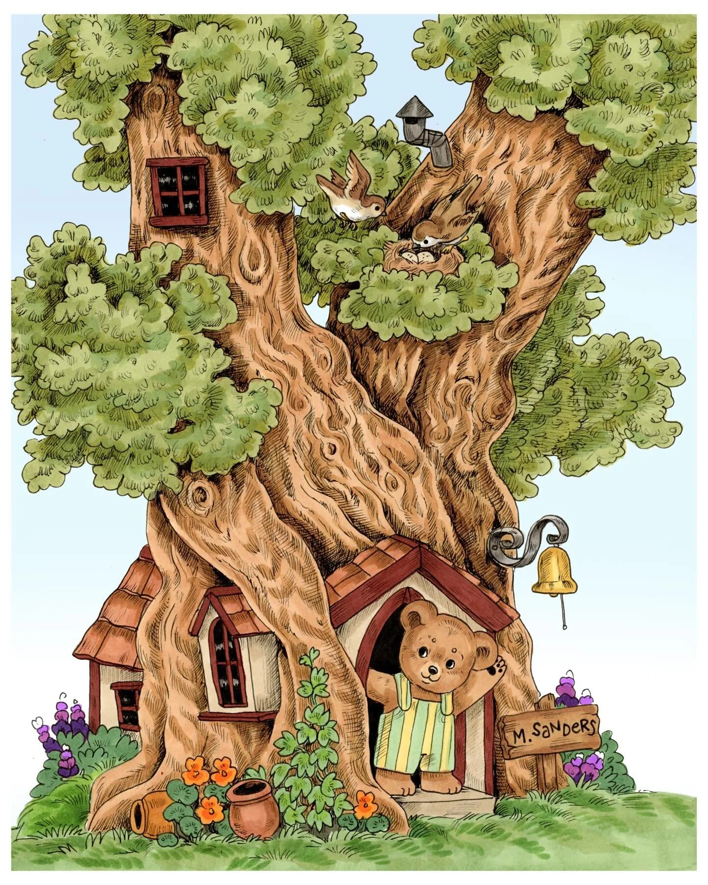 Had fun reimagining the iconic Winnie the Pooh this weekend 🐻 
-
#kidlitart #cuteart #winniethepooh #illustration