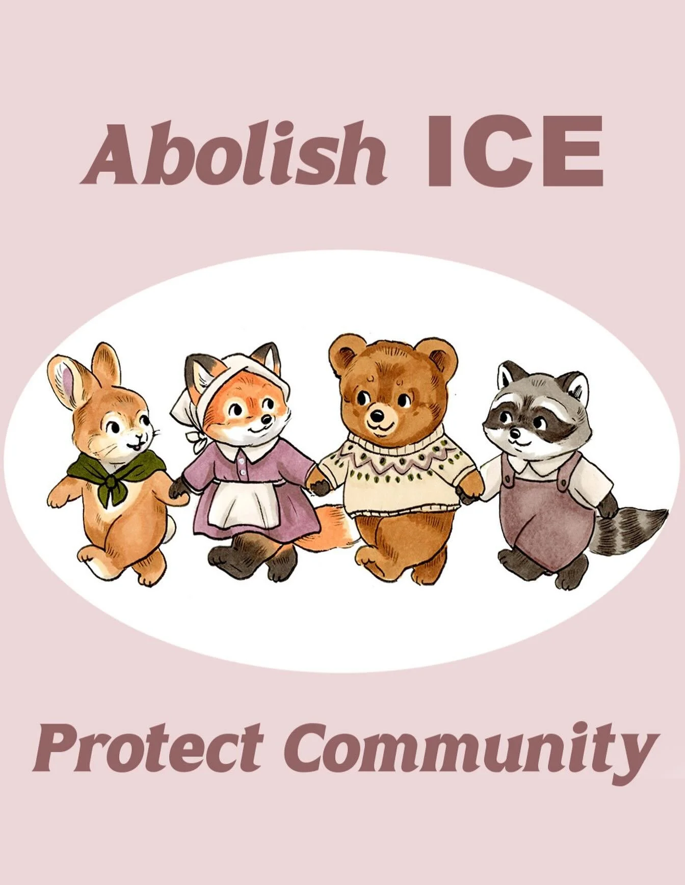 Humanity over hate. 
-
It is a really scary time in this country, watching those in power excuse themselves from law and consequence. Watching ICE carry out orders defined by discrimination and hate. However, seeing the people band together to protec