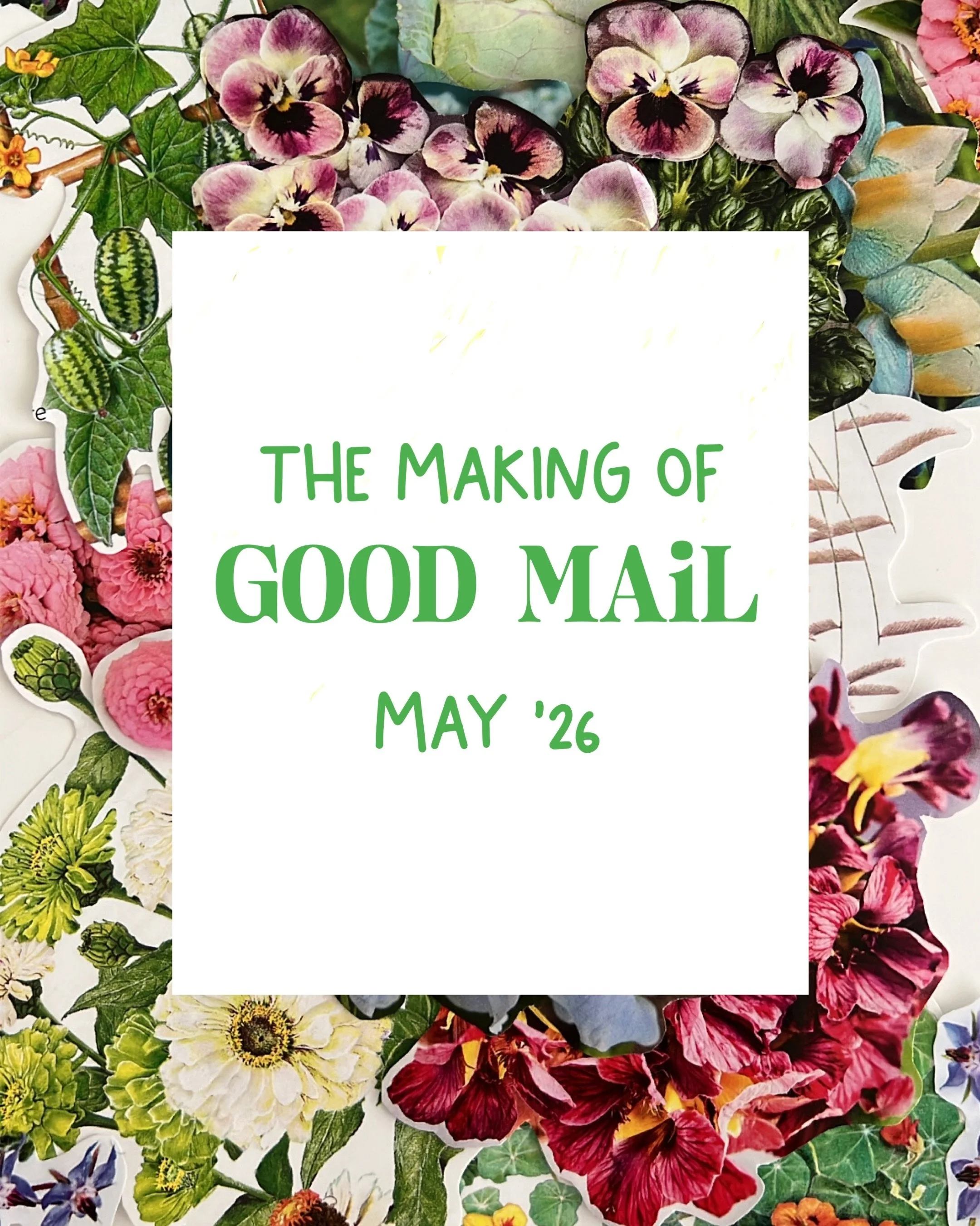 Sharing some behind the scenes from my May Good Mail mail club! It was my first letter and it&rsquo;s been a blast! I had 16 subscribers and heard nothing but good things. 🐌💌 My next letters go out on June 20th, so if you&rsquo;ve been on the fence