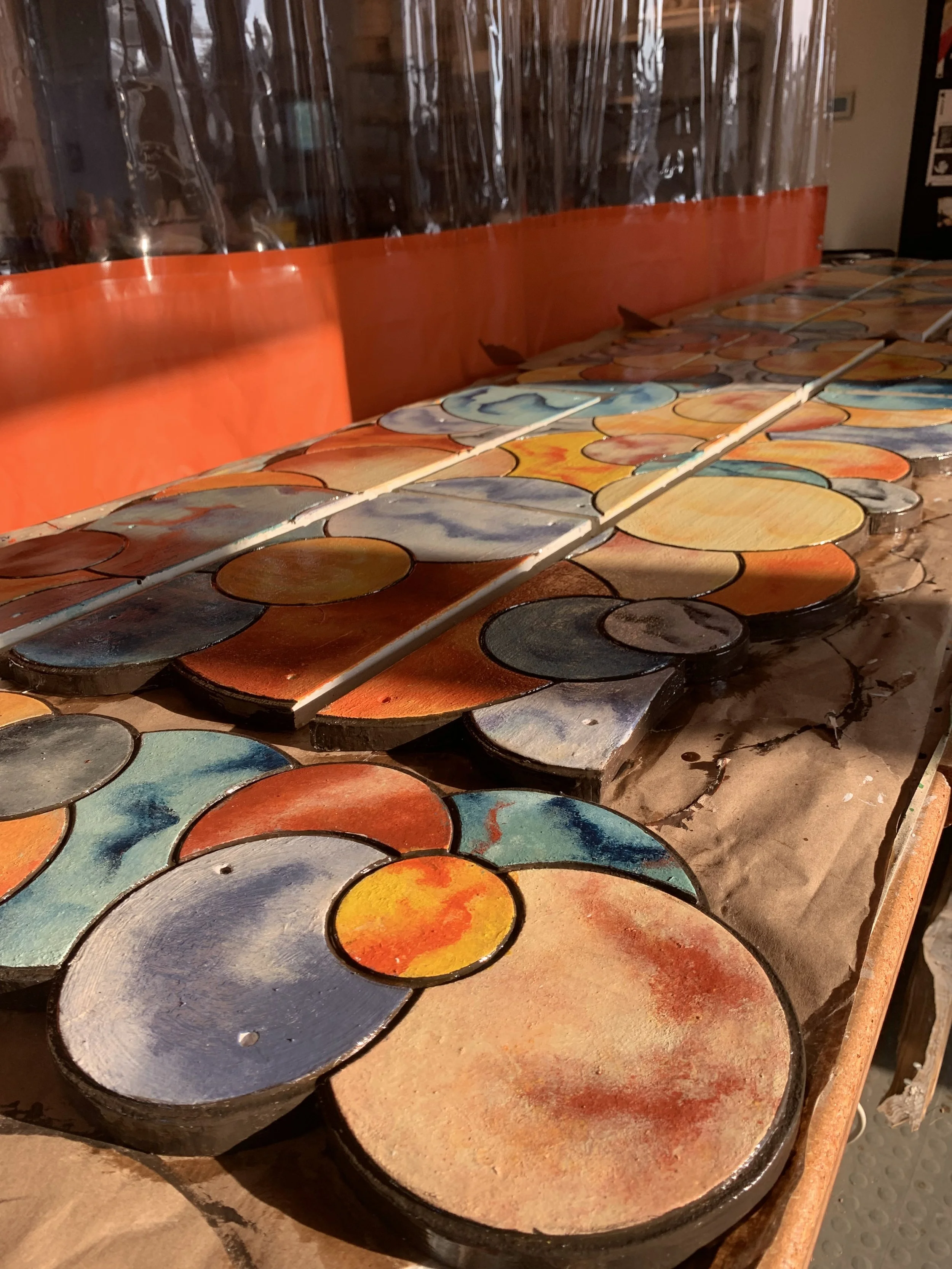 Restoration painting in process (2022)