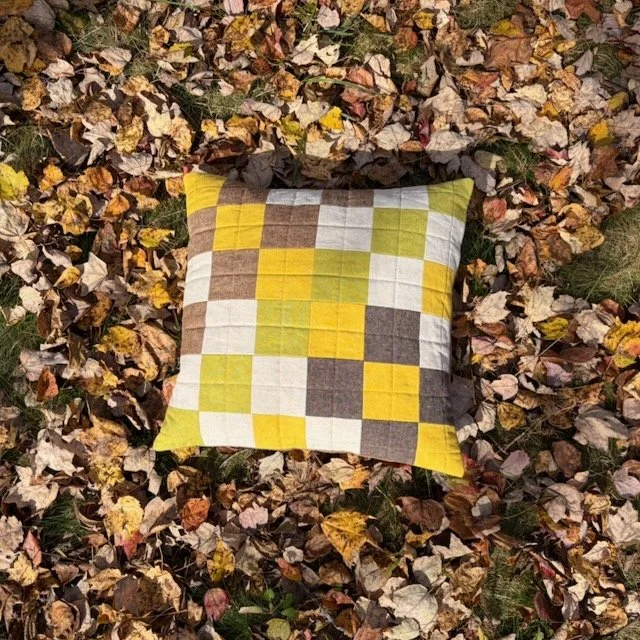 Quilted Throw Pillow - Harvest Sun