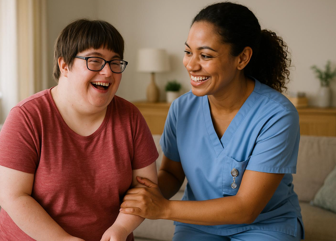 Sponsored residential support in a welcoming home