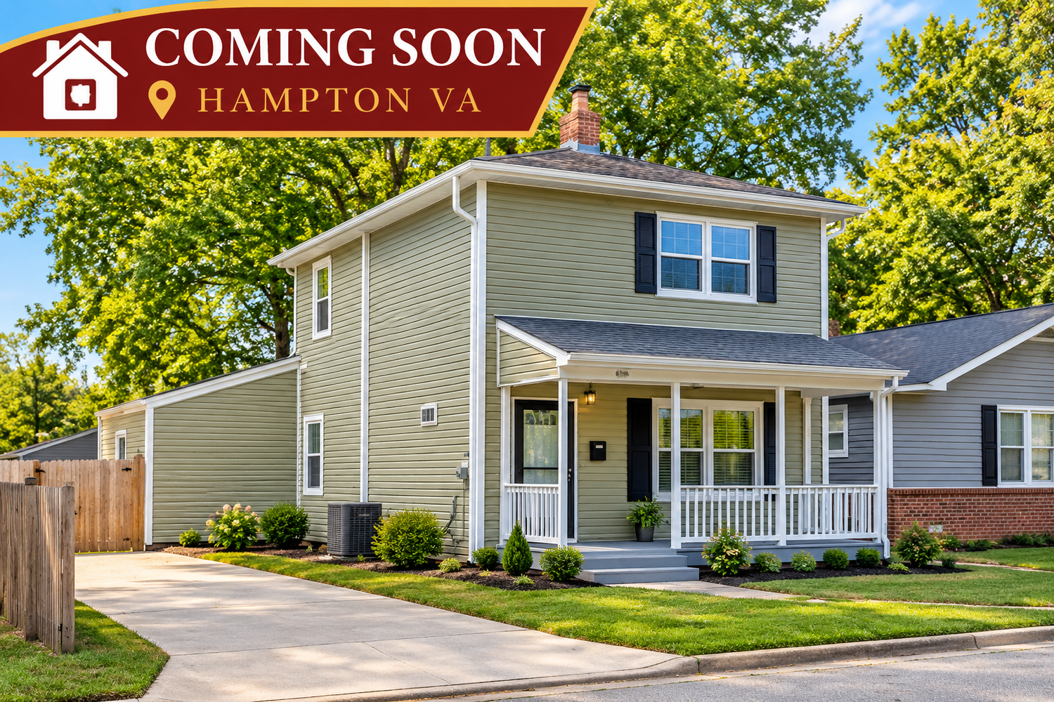 Additional coming soon residential home in Hampton Virginia