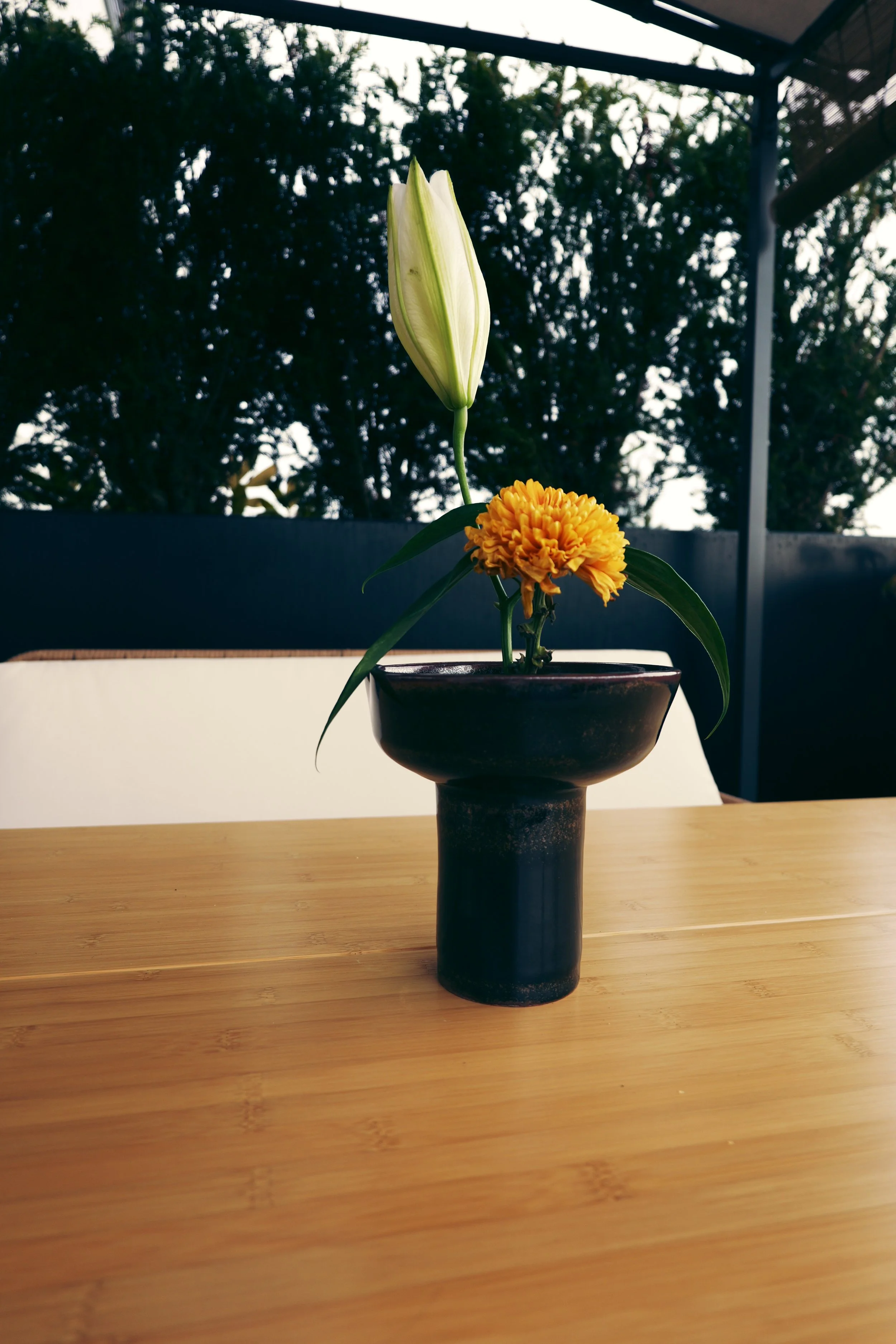 Ikebana Vase - Tenmoku