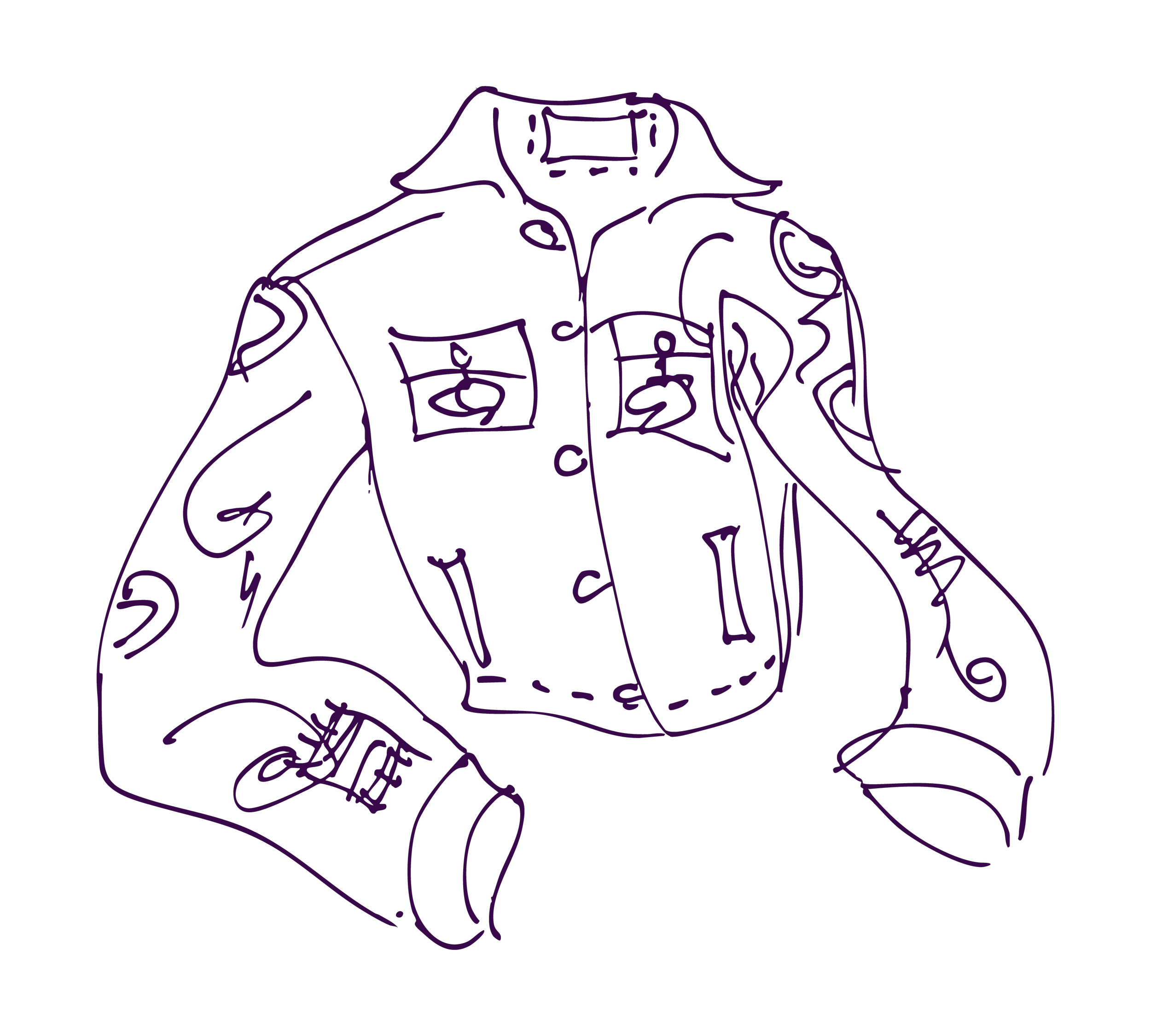 Jacket line art