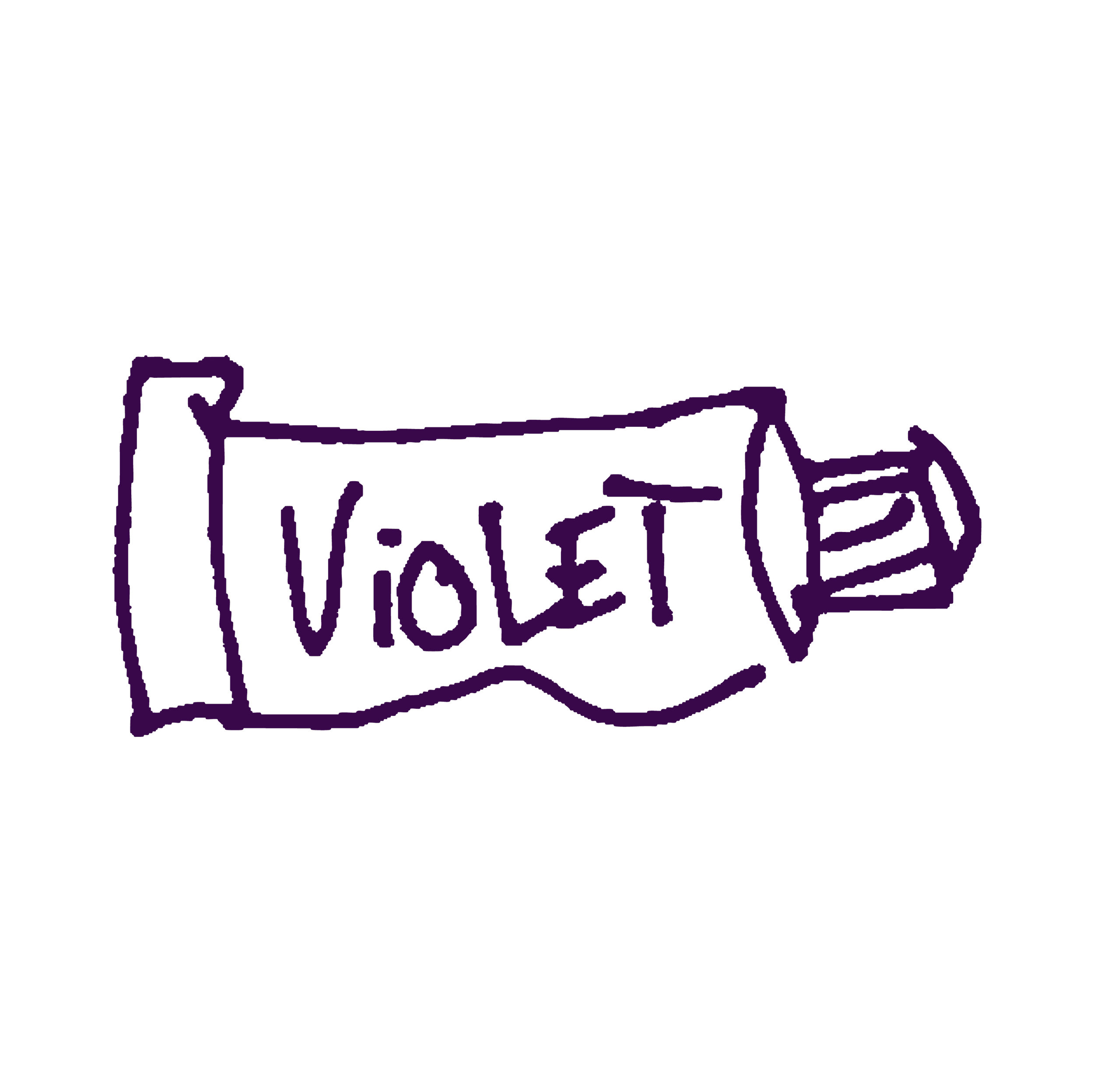 Line art of paint tube