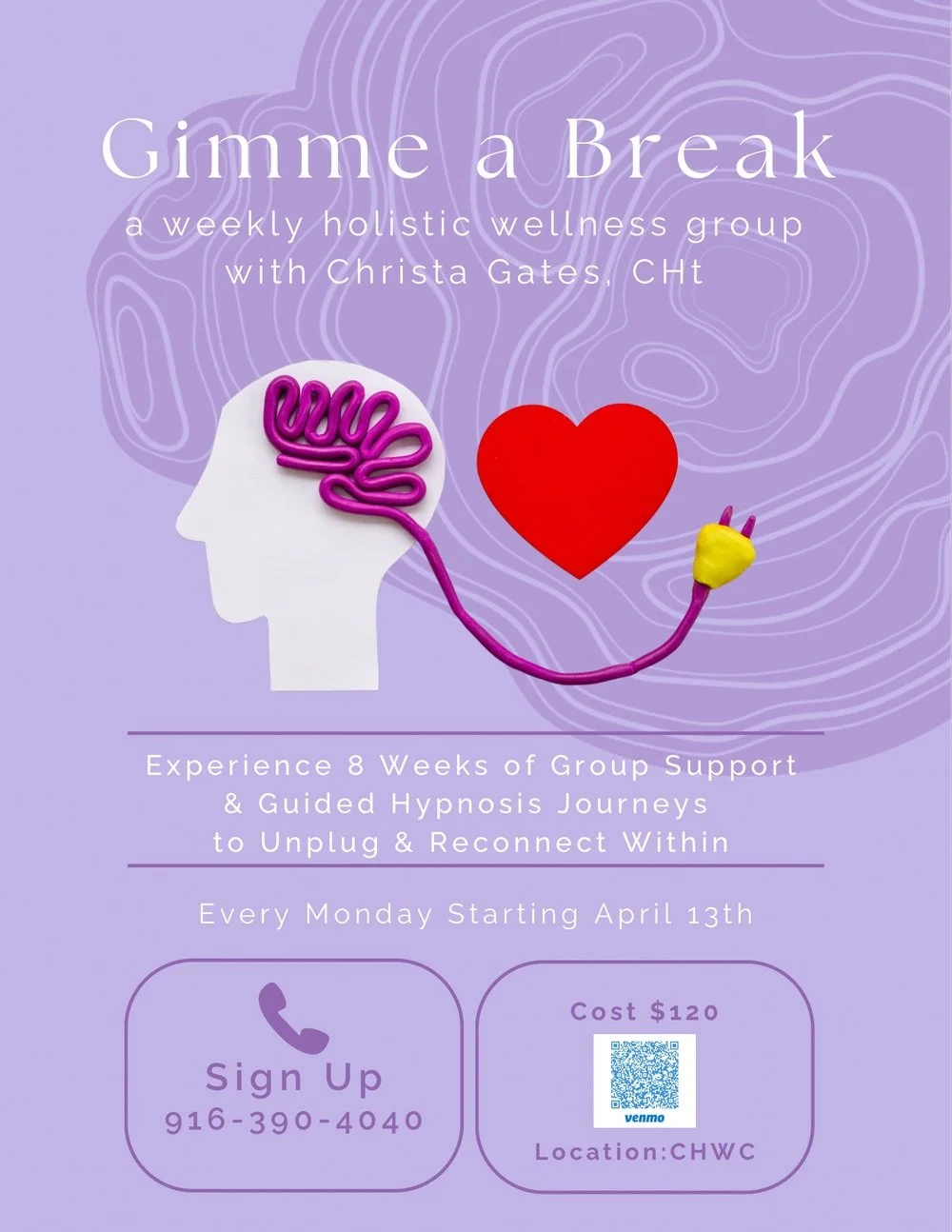 Gimme a Break: a weekly hypnotherapy group