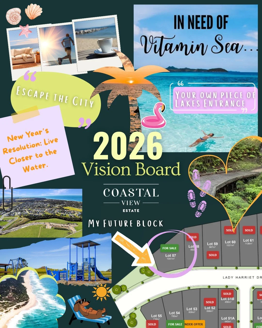 New year, new vision 🌊✨
If 2026 is the year you finally escape the city and live closer to the water&hellip; this is your sign.

Sunshine, fresh air, coastline and a block to call your own. It all starts at Coastal View Estate.
Begin your 2026 visio
