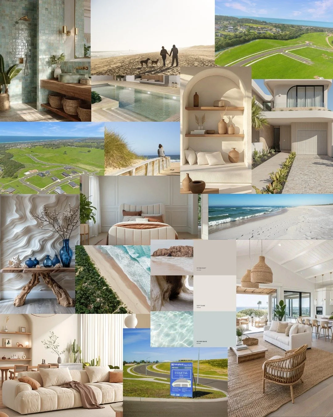 Create a home that feels light, calm and made for coastal living. Think soft neutrals, warm timber, natural textures, breezy curtains and open spaces that welcome in the sun ☀️🌿 Keep the styling simple, relaxed and timeless, with a palette inspired 