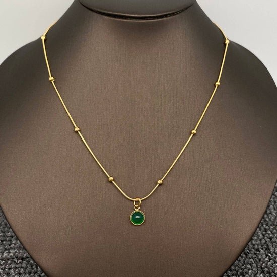 Green Aventurine Charm Necklace