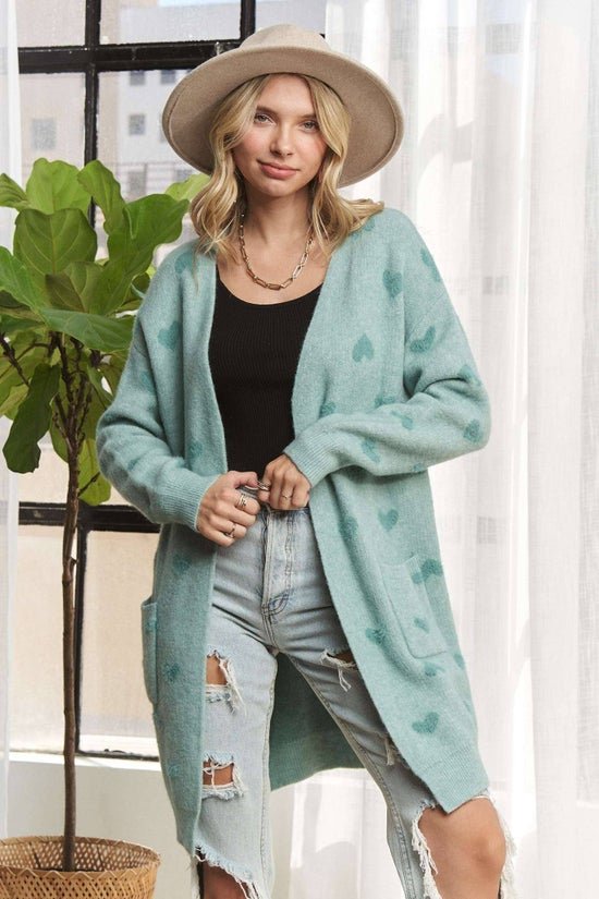 Lydia's Heart Sweater Cardigan