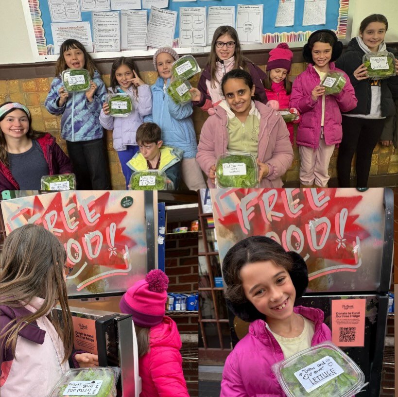 Today, the Sustainability Squad, led by PS 118 science teacher Ms. Amber, dropped off 12 freshly harvested salad greens to @thegowanusfridge outside @postmarkcafe.  These 4th &amp; 5th graders have been busy growing greens in the school&rsquo;s hydro