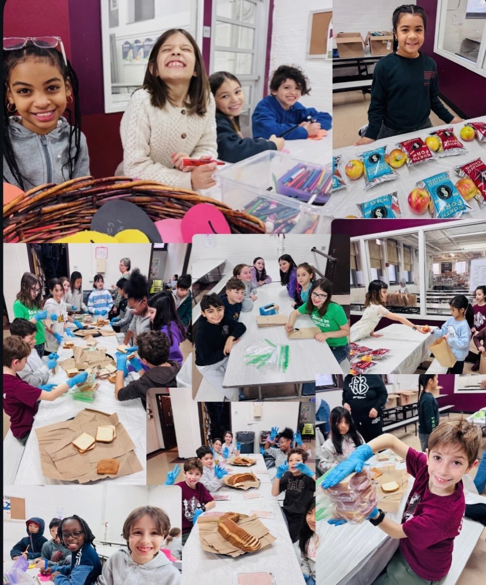Inspired by Dr. Martin Luther King, the PS 118 first &amp; fourth grade classes participated in a #dayofservice to benefit @chips4thave 🥪🍎🫶