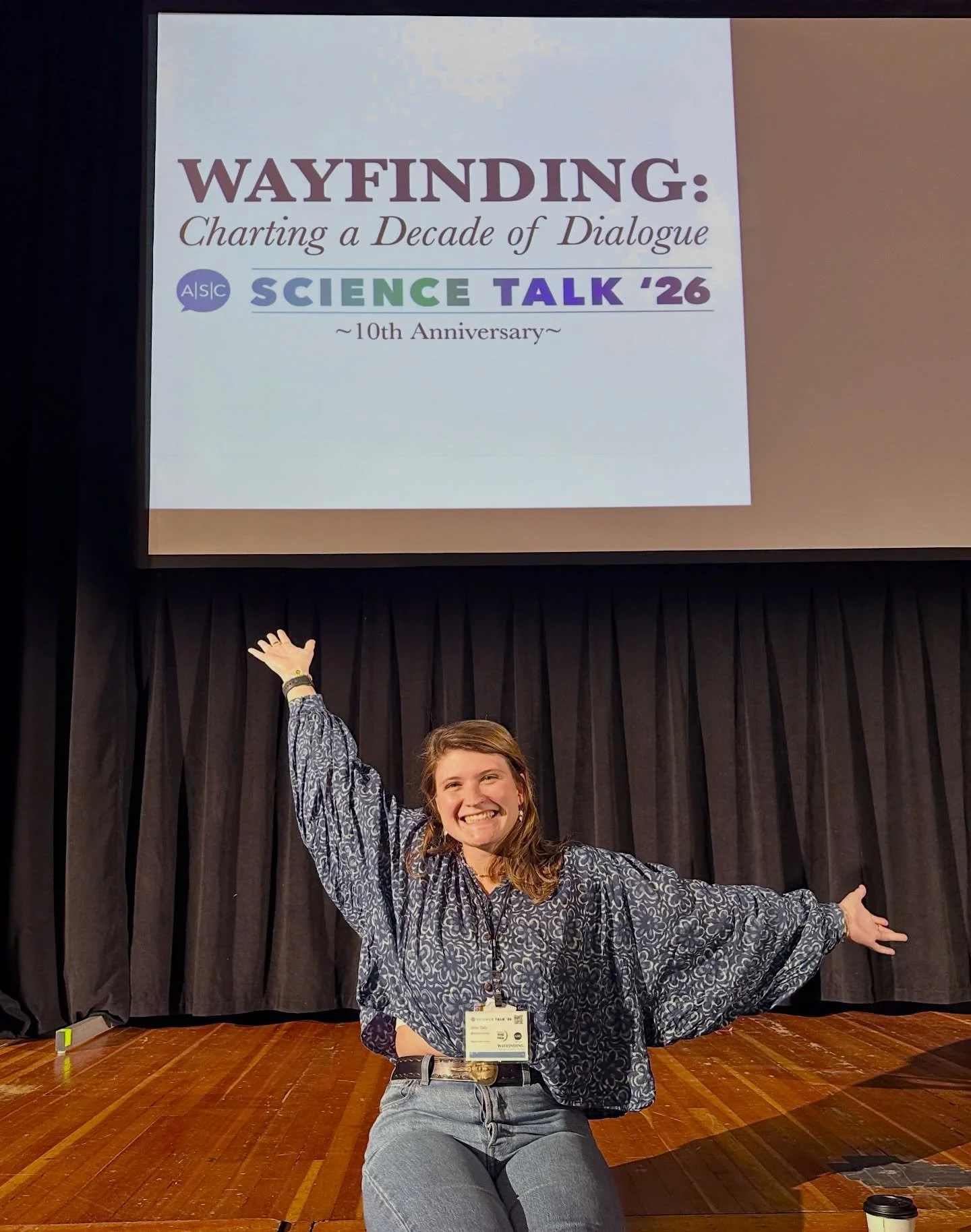 Brought @MarineInvertGirl to Science Talk 2026 ✨ 

This was my third year attending (and the 10th year of @sciencetalkconf!), and the @asc_scicomm has been such a huge resource for me as an early-career science communicator. I can&rsquo;t recommend t
