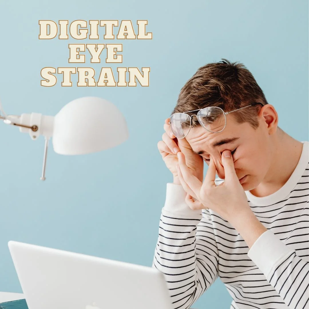 Eye strain from screens and computer work