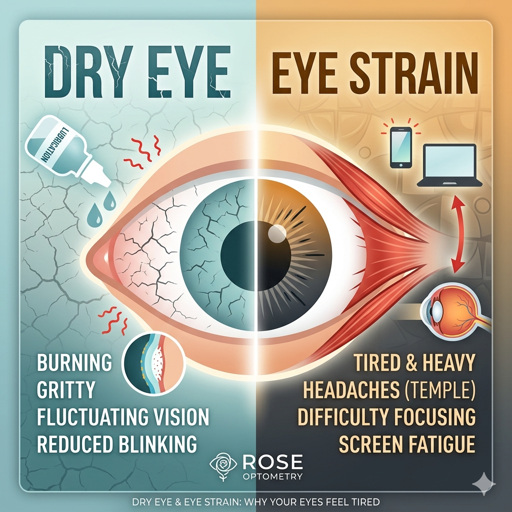 Dry Eye and Eye Strain: Why Your Eyes Feel Tired, Dry or Irritated