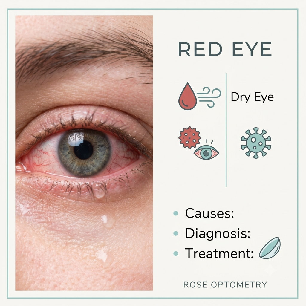 Red Eye: Causes, Treatment and When to See an Optometrist