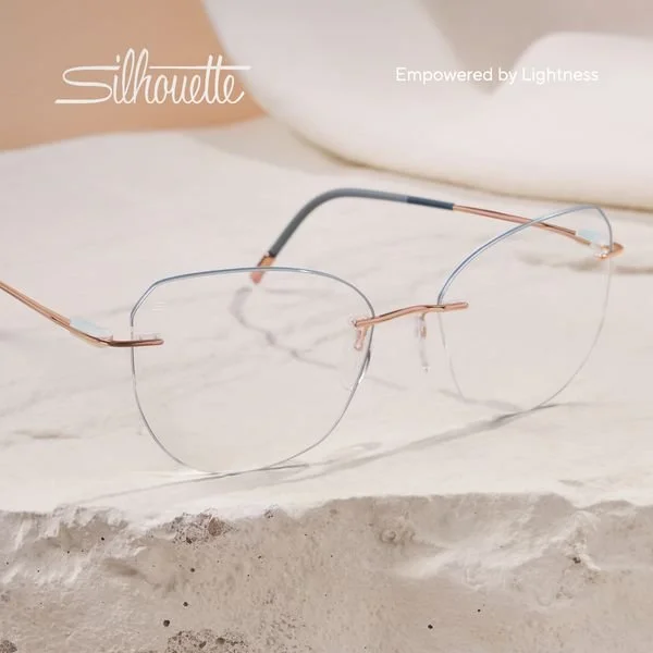 Rimless Silhouette glasses - Quality light weight fashion