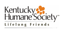 Kentucky Humane Society logo with orange paw print, text reads 'Lifelong Friends'.