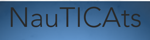 Logo with the text 'NauTICAtS' on a blue background.