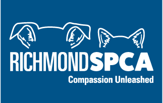 Richmond SPCA logo with the text 'Compassion Unleashed' and images of a dog and a cat.