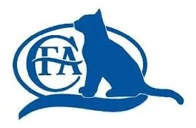 Logo with a stylized lion and the letters FA.