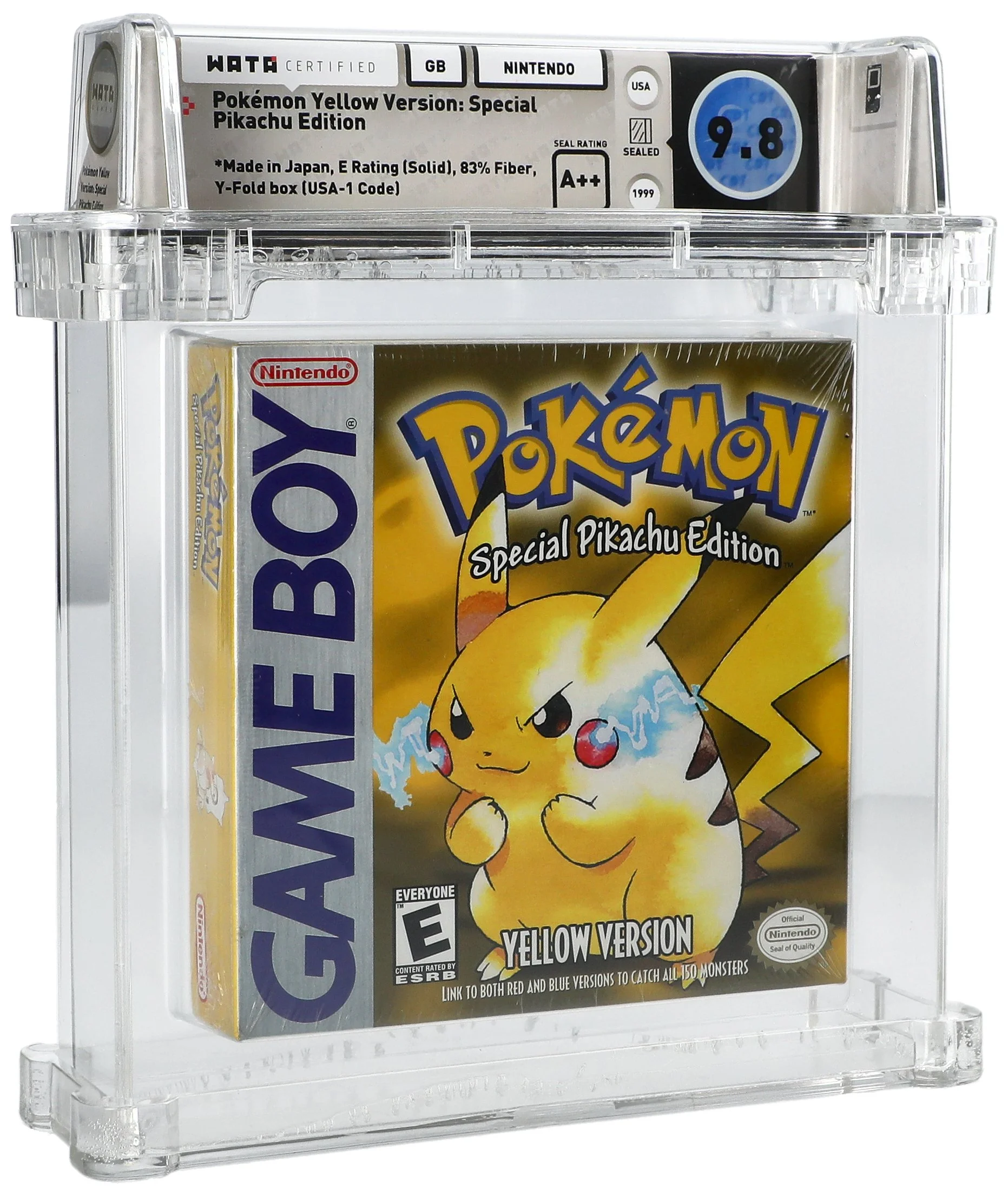 1999 Nintendo Game Boy Pokemon Yellow Version: Special Pikachu Edition (USA) Sealed Video Game for Goldin Auctions