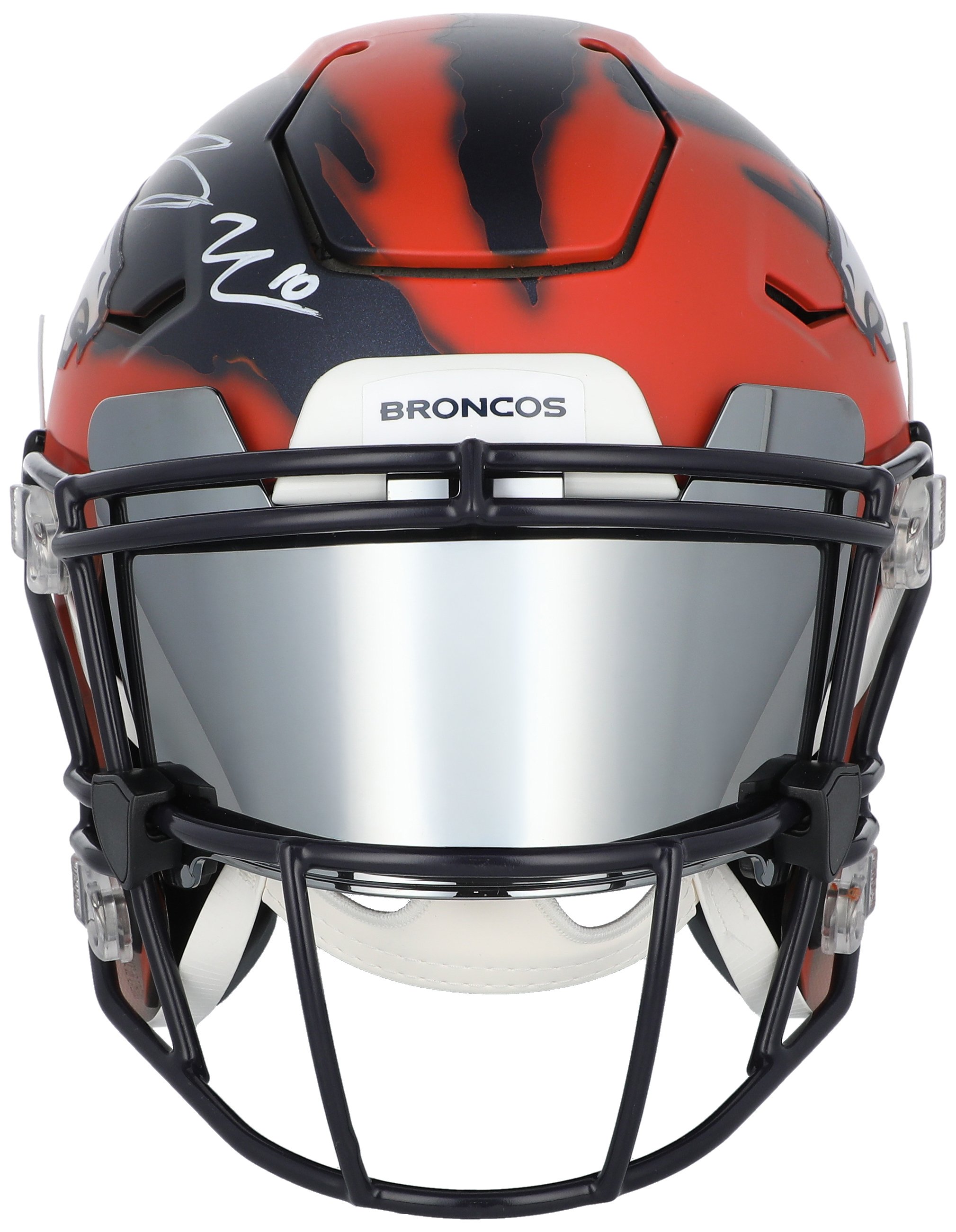 Bo Nix Signed Broncos Football Helmet for Goldin Auctions