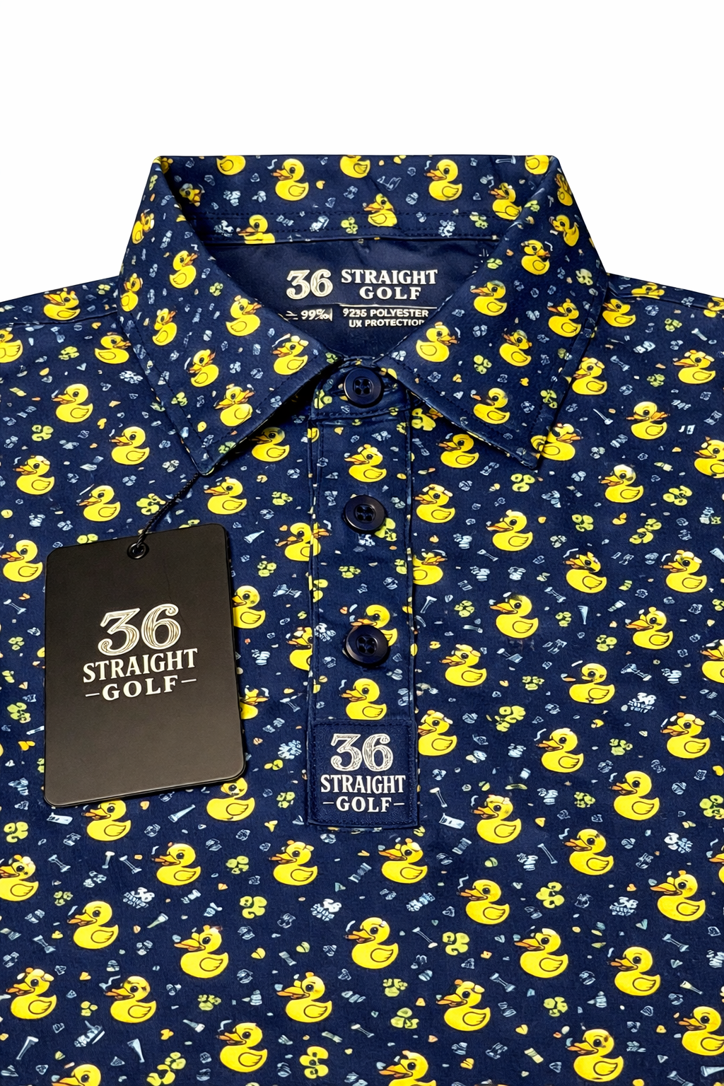 The QuackFather Duck Design Polo - Blue