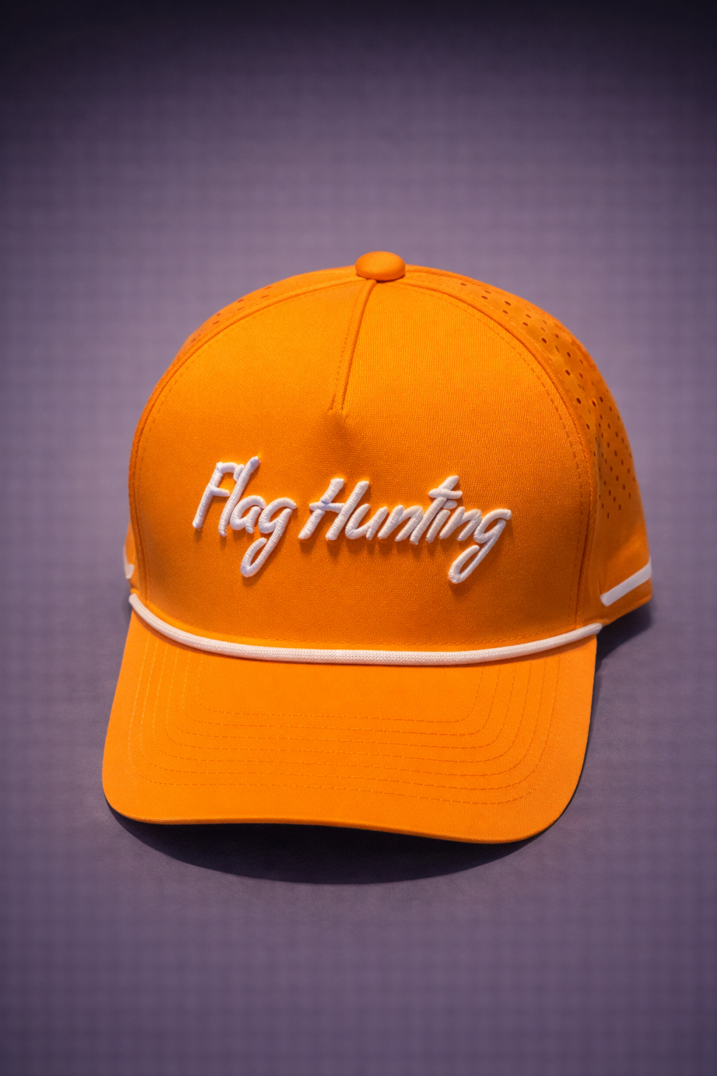 Flag Hunting- Performance Golf Rope Hat - Orange
