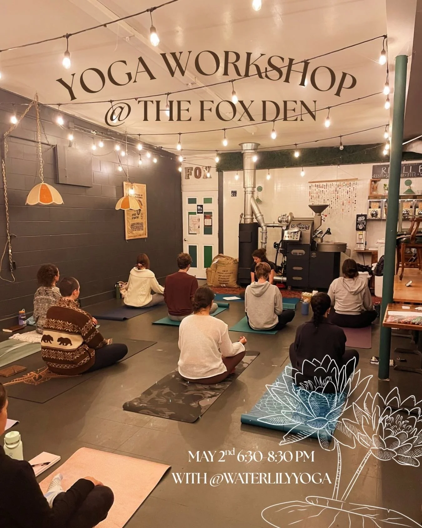 Less than 2 weeks! Exploring the Chakras yoga workshop and herbal tea ceremony at the Fox den! 

Great for those wanting to learn about the chakras or those interested in diving deeper into this yogic practice, this workshop is for all levels. We wil