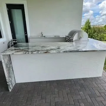 Quartzite Outdoor kitchen