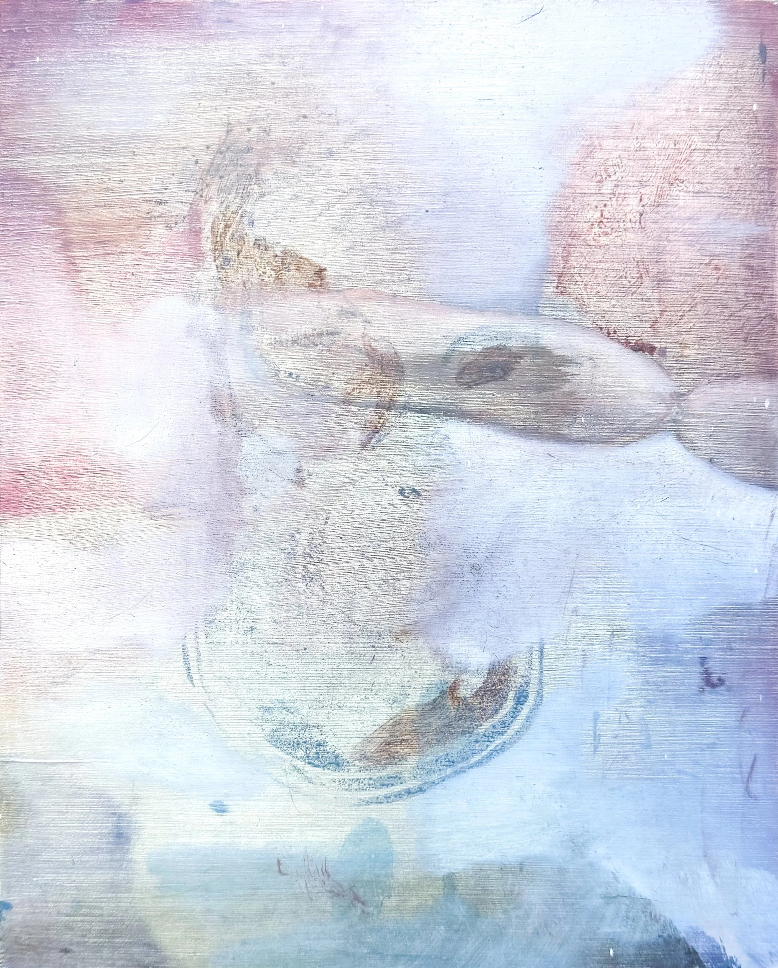 Sausage at Sunset - Oil on Wood - 25x30cm