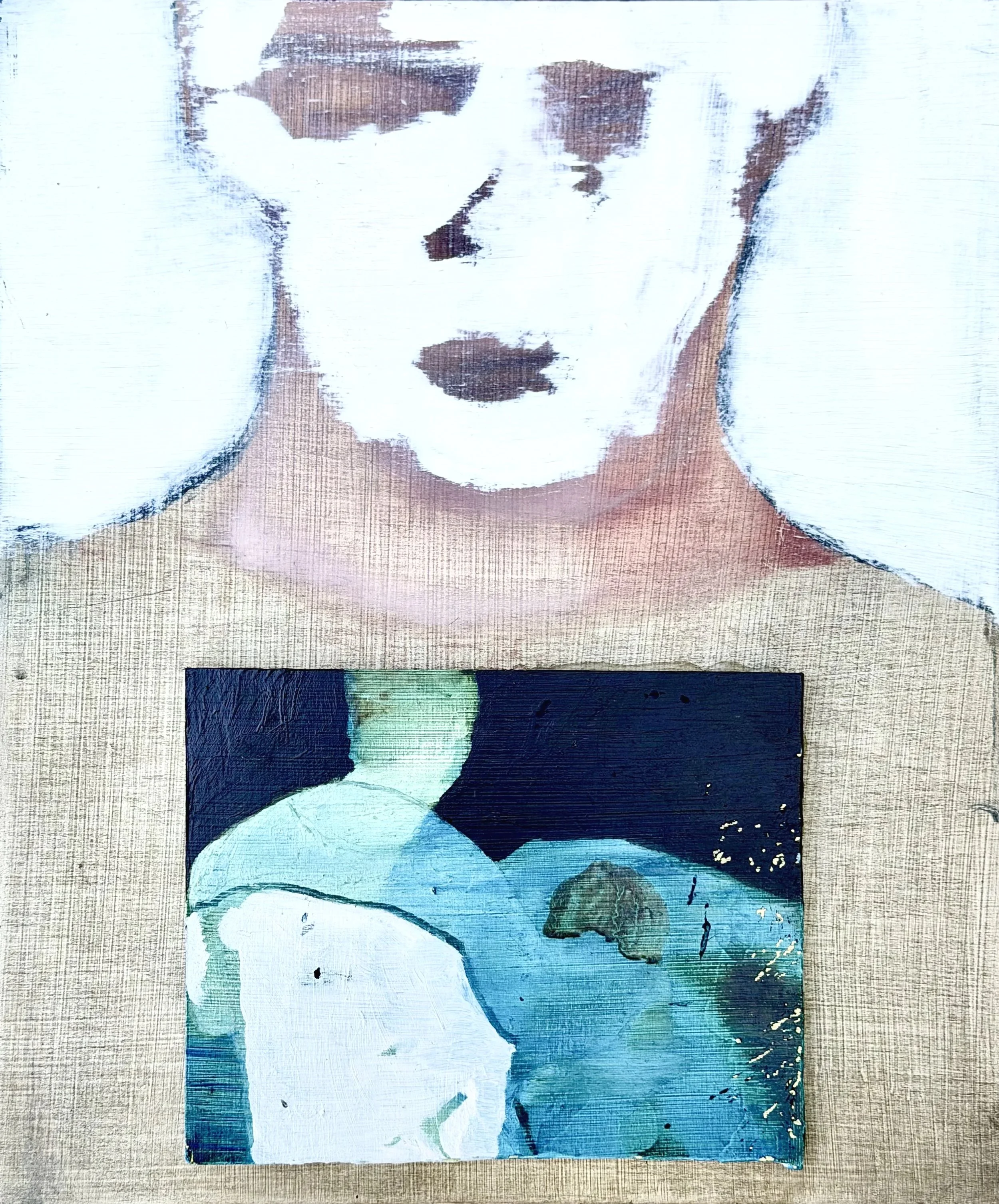 A Man Hath A Body, And That Is Confined To A Place - Oil on Wood - 25x30cm