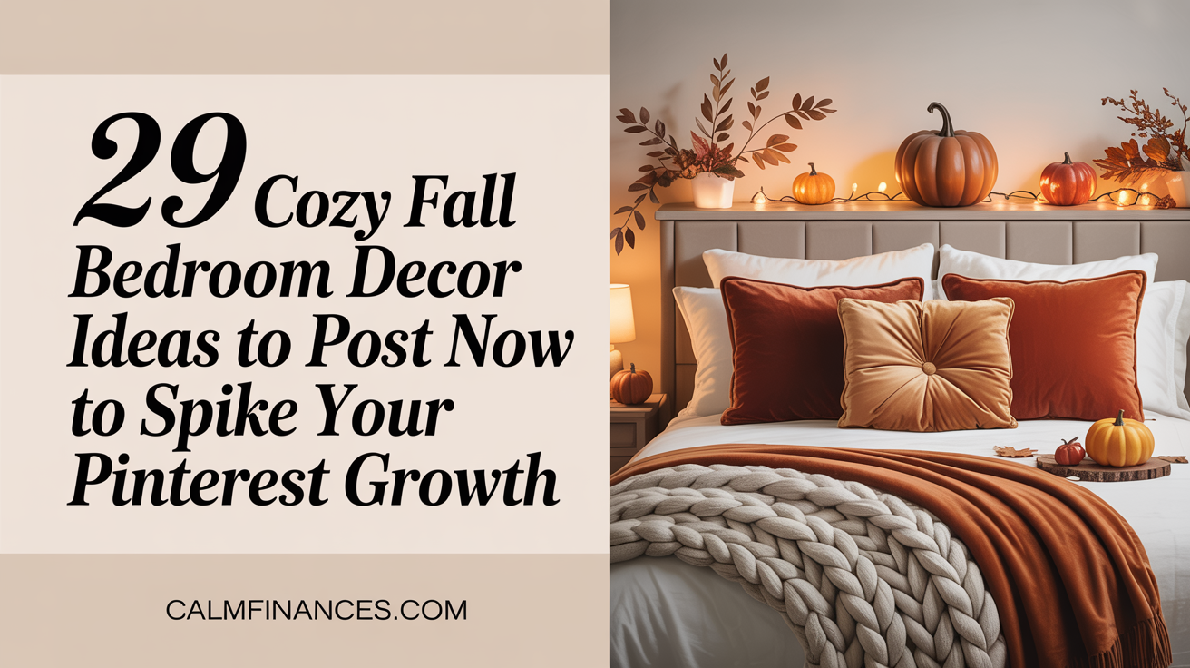 29 Cozy Fall Bedroom Decor Ideas to Post Now (Before the Season Starts!)