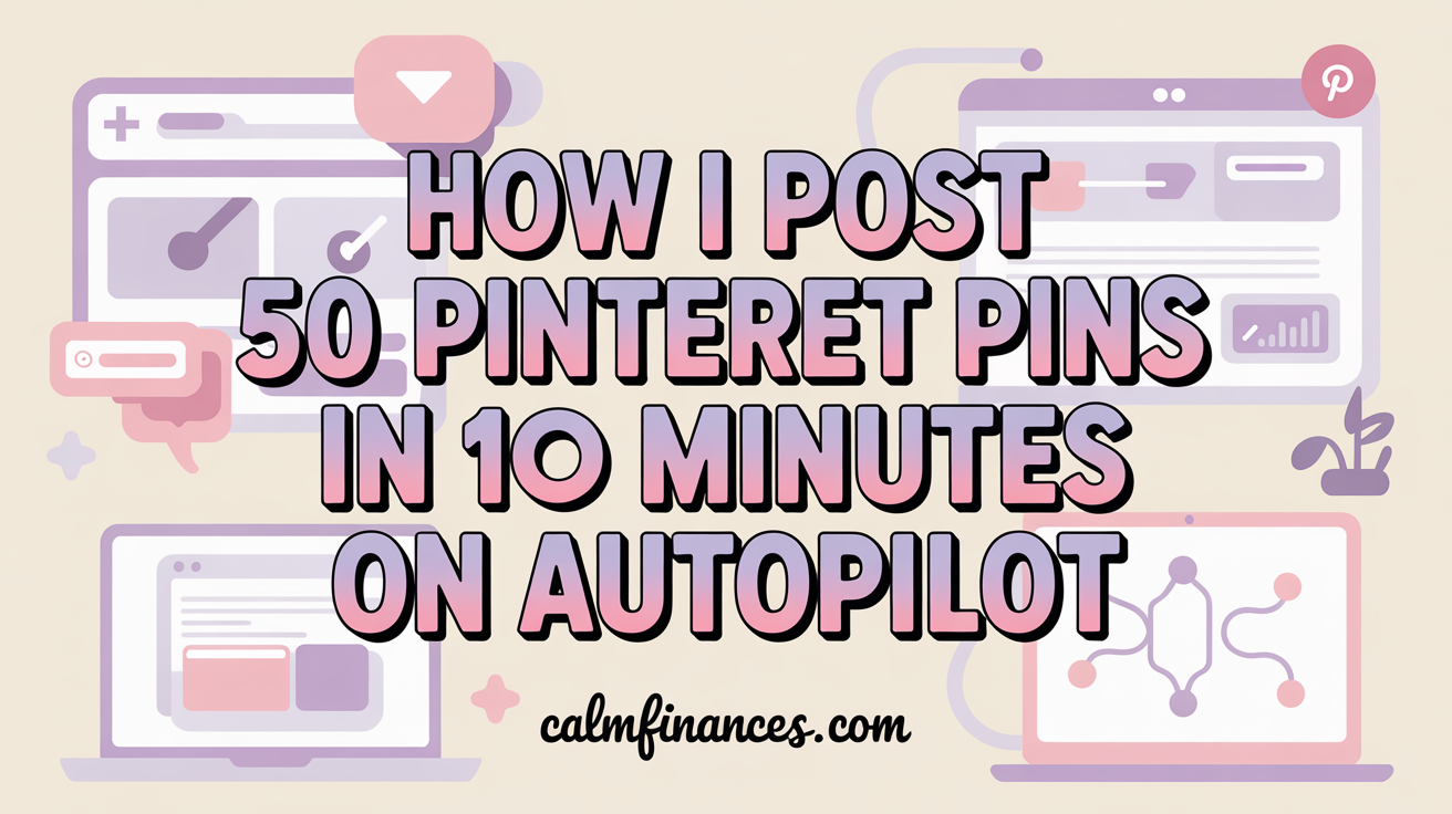 How I Post 50 Pinterest Pins Without Lifting a Finger: A Step-by-Step Guide for Bloggers Who Want to Work Less and Grow More
